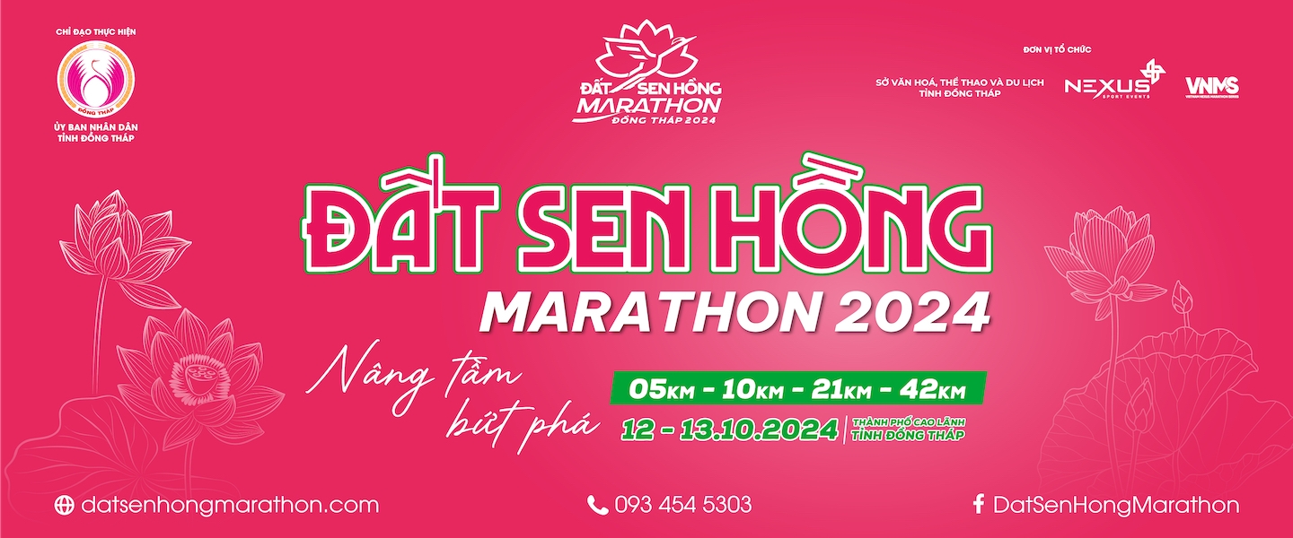 ĐẤT SEN HỒNG MARATHON ĐỒNG THÁP 2024