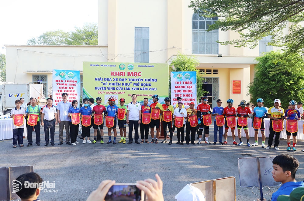 Giải đua xe đạp truyền thống “về Chiến khu" huyện Vĩnh Cửu mở rộng lần thứ XVIII năm 2023 - Cup DONACOOP