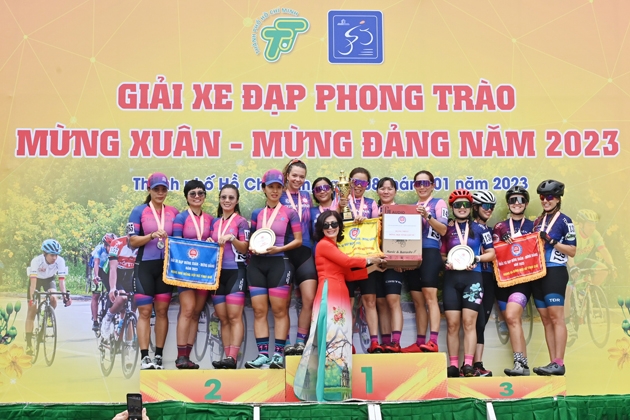 Giải đua xe đạp phong trào Mừng Xuân - Mừng Đảng năm 2023